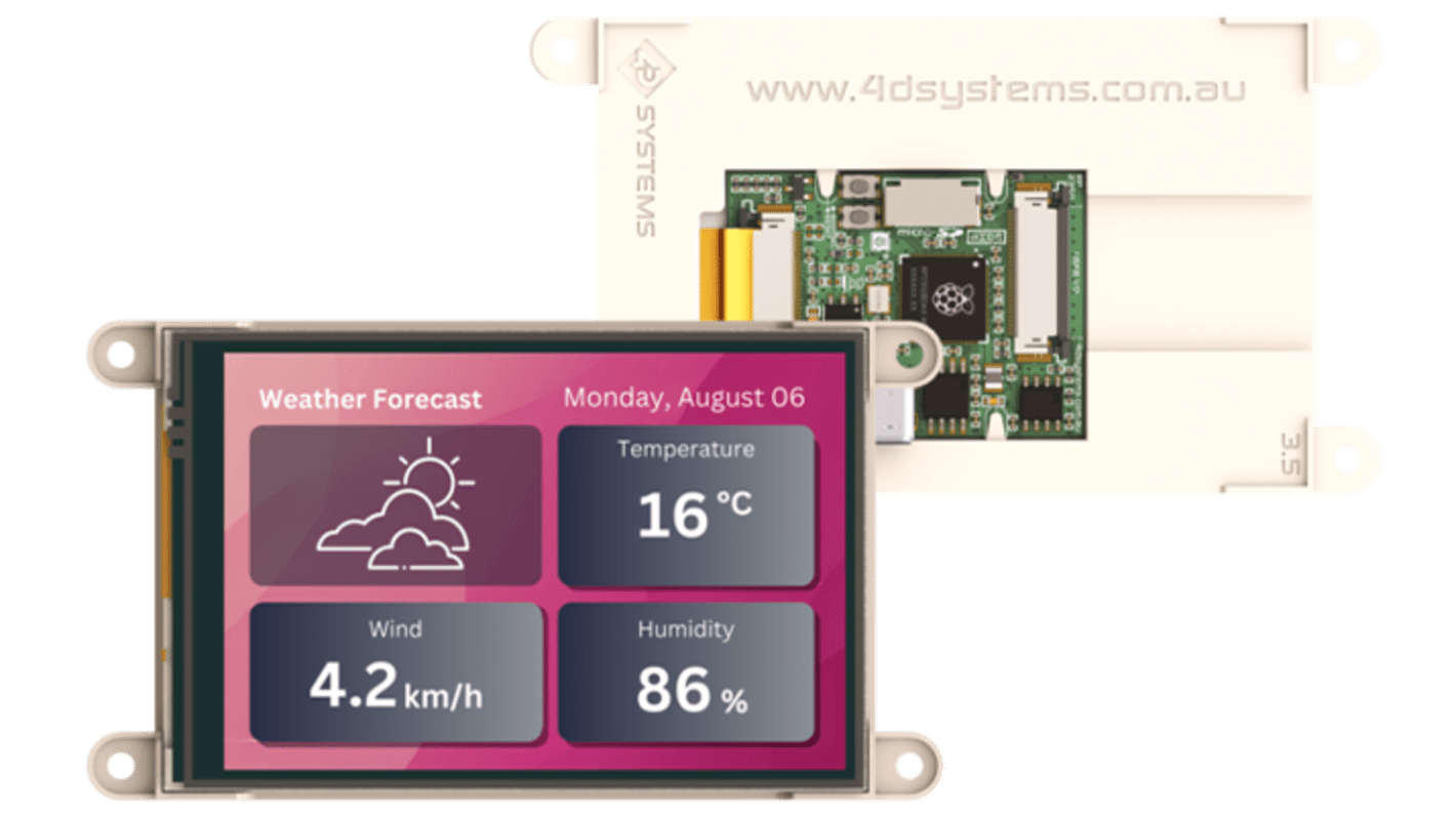 4D Systems gen4-RP2350-35T TFT TFT LCD Display / Touch Screen, 3.5in HVGA, 320 x 480pixels