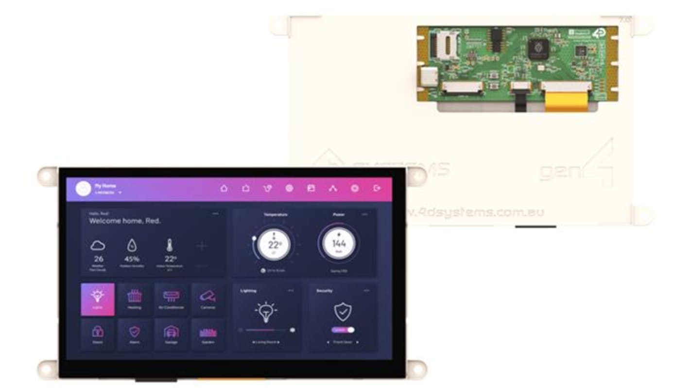4D Systems gen4-RP2350-70CT TFT TFT LCD Display / Touch Screen, 3.5in WVGA, 800 x 480pixels