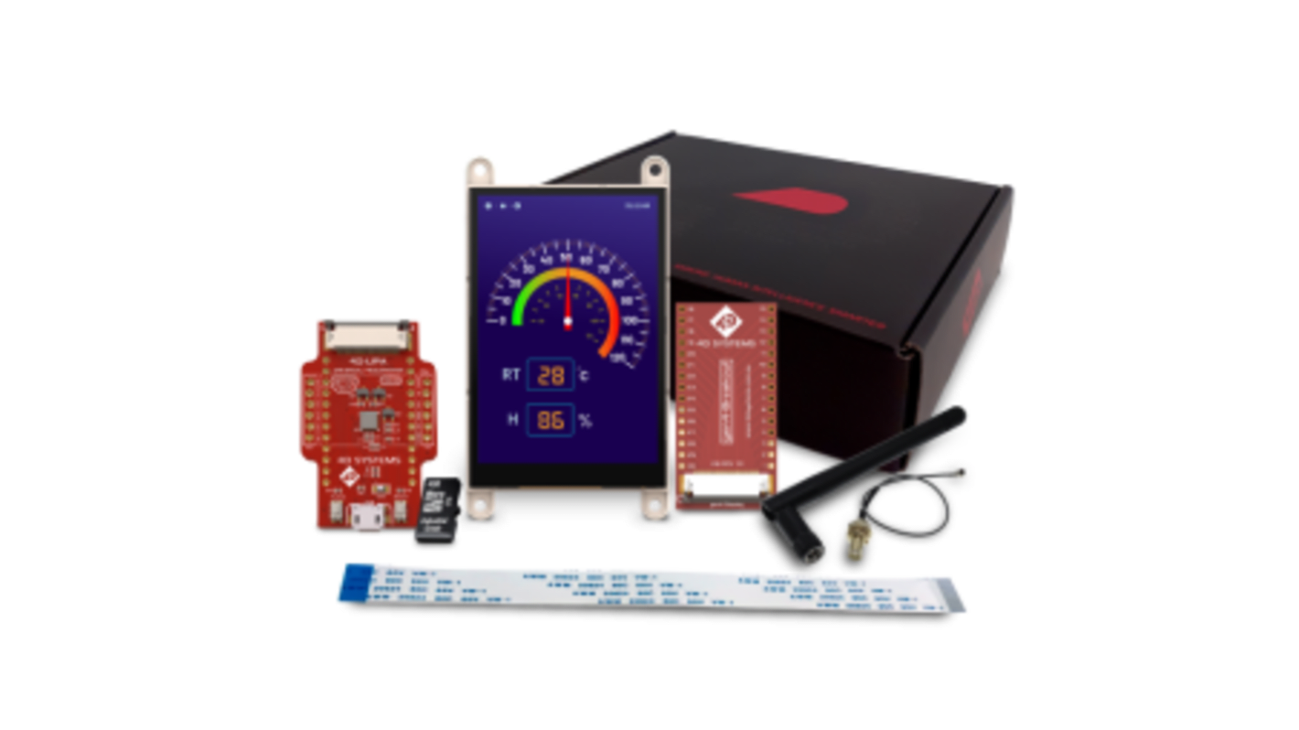 4D Systems SK-GEN4-ESP32-35CT, GEN4-ESP32-35CT Starter Kit 3.5in TFT Starter Kit With ESP32 SoC for Display Development
