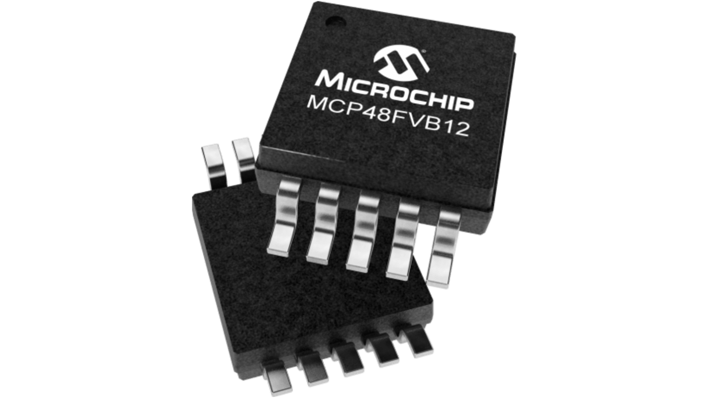 Microchip, DAC 10-, 4.5sps, 0.5LSB SPI Serial, 8-Pin MSOP
