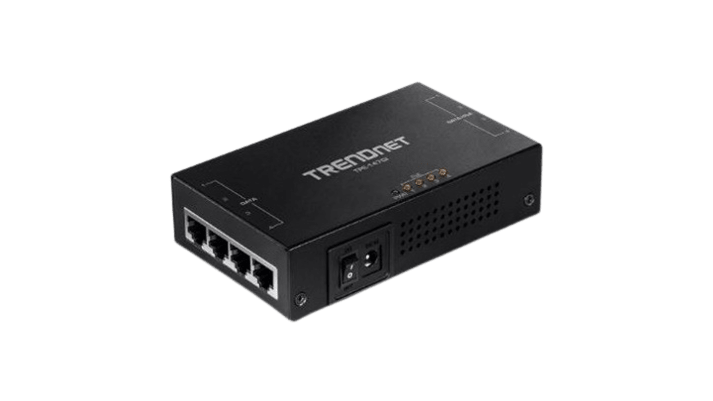 Trendnet 4 Port POE Injector, 240V ac Input, 55V dc Output, 1.3A, 70W