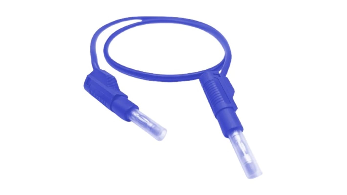 Mueller Electric Test lead, 32A, 600V, Blue, 2m Lead Length