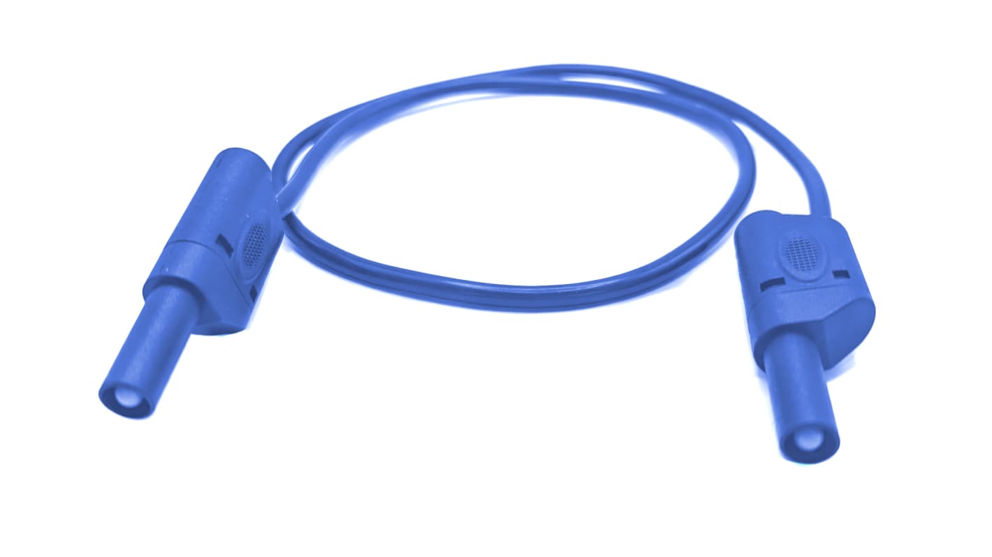 Mueller Electric Test lead, 32A, 600(CATIII) V, 1000(CATII) V, Blue, 1.5m Lead Length