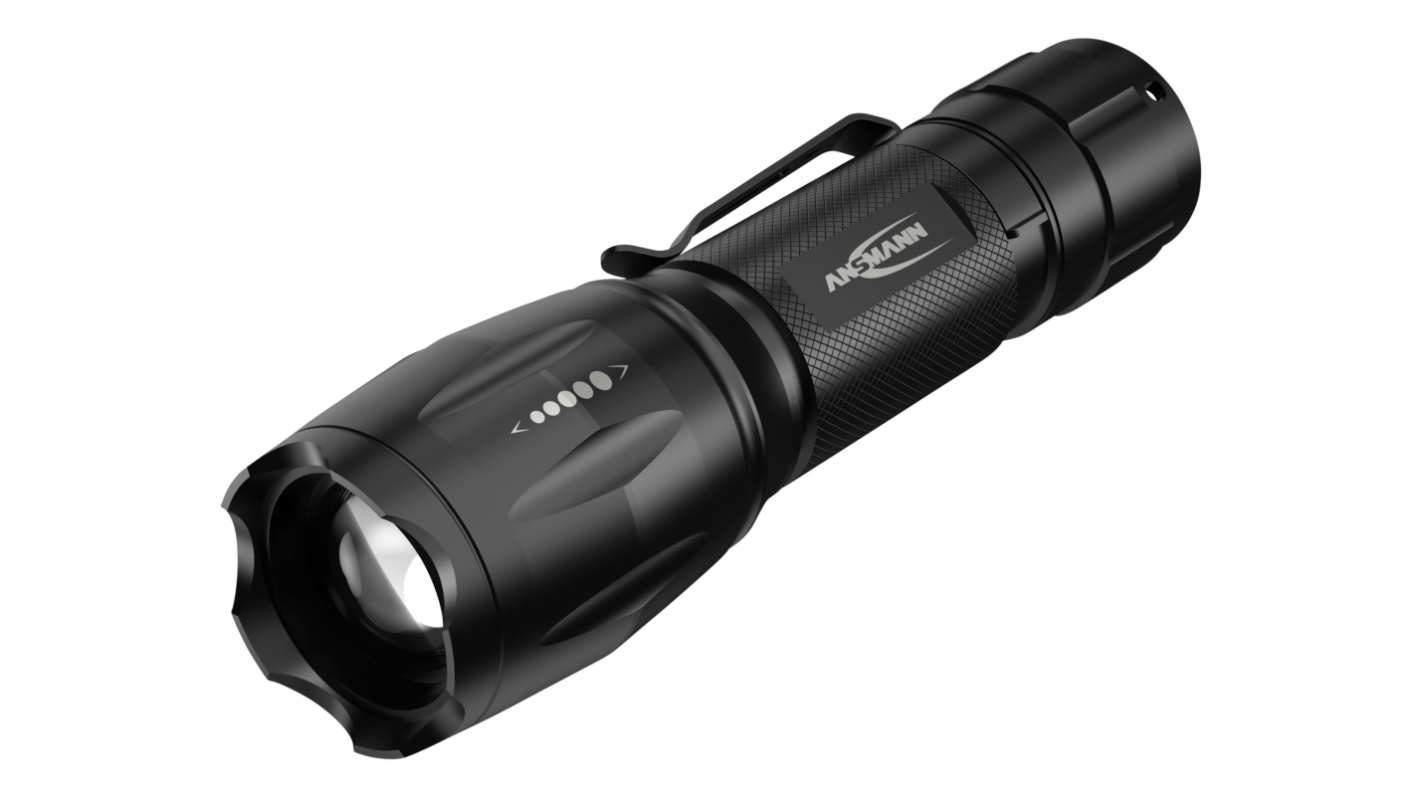 Ansmann LED Torch Black - Rechargeable 90 lm, 144 mm