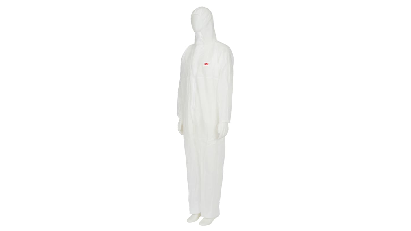 3M White Coverall, CE CAT I, S