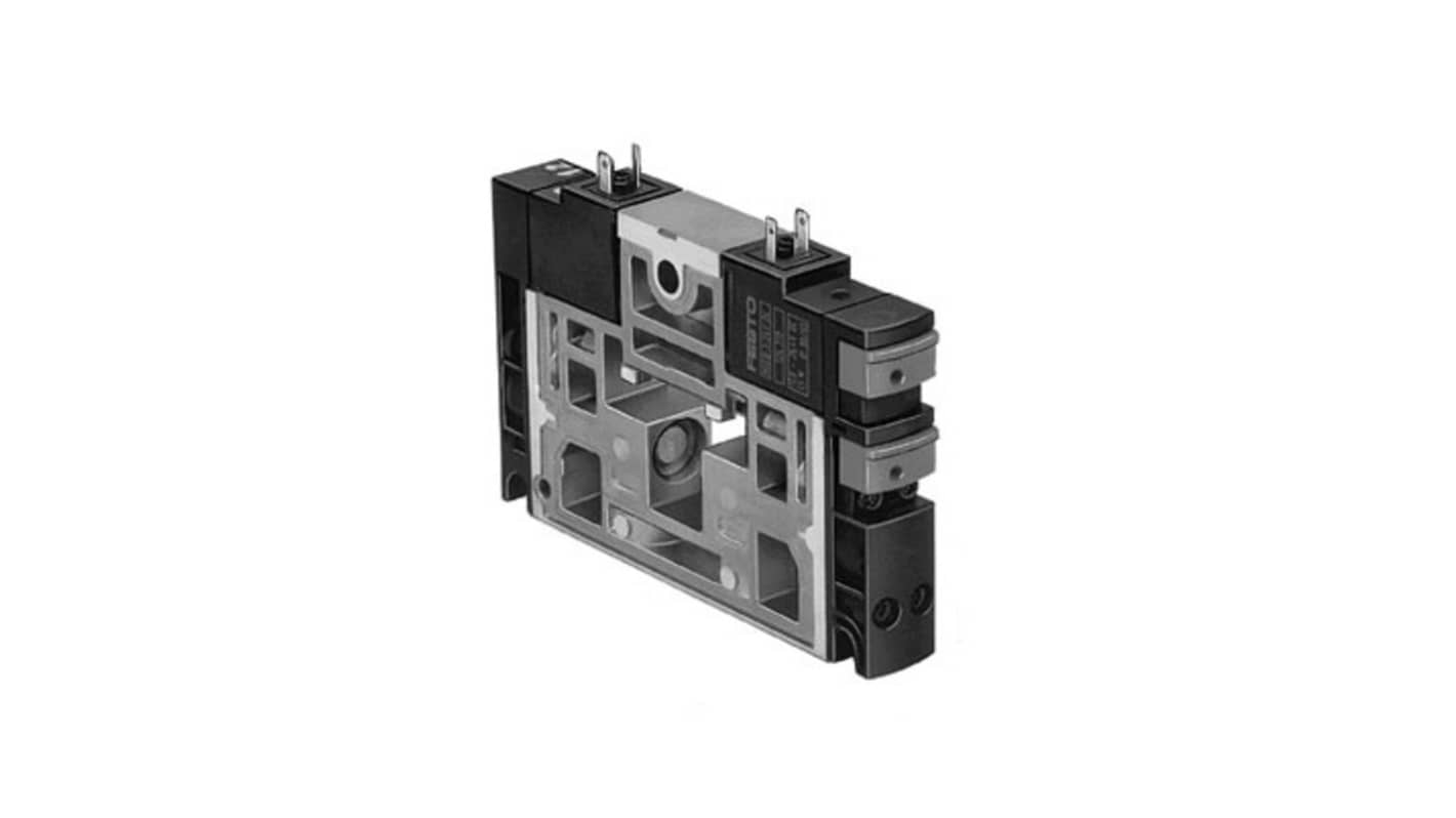 Festo 2x2/2-Way, Monostable, Open/Closed Pneumatic Solenoid Valve - Electrical G 1/4 CPV18 Series 24V dc