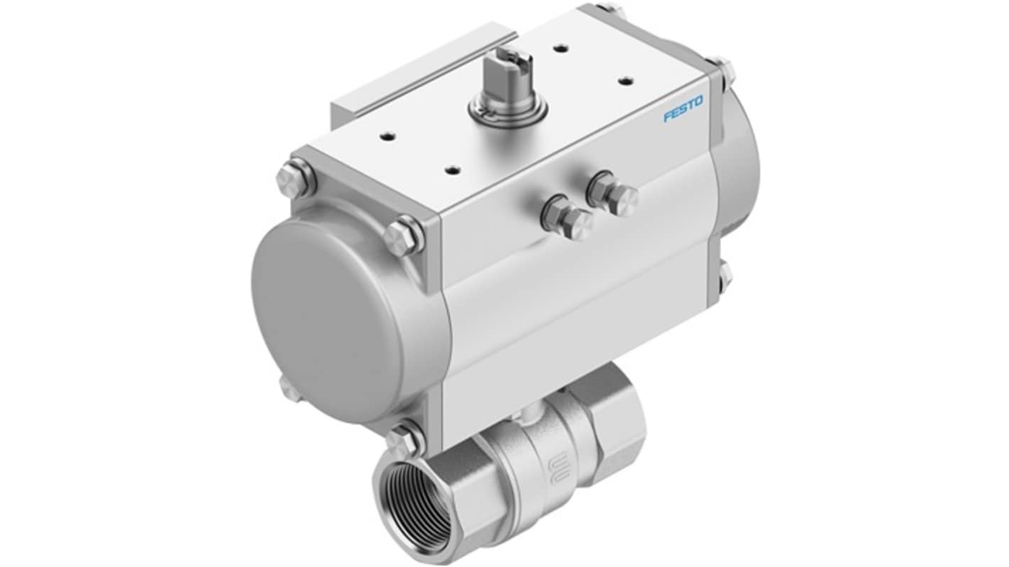 Festo Ball Valve type Pneumatic Actuated Valve, 8 bar