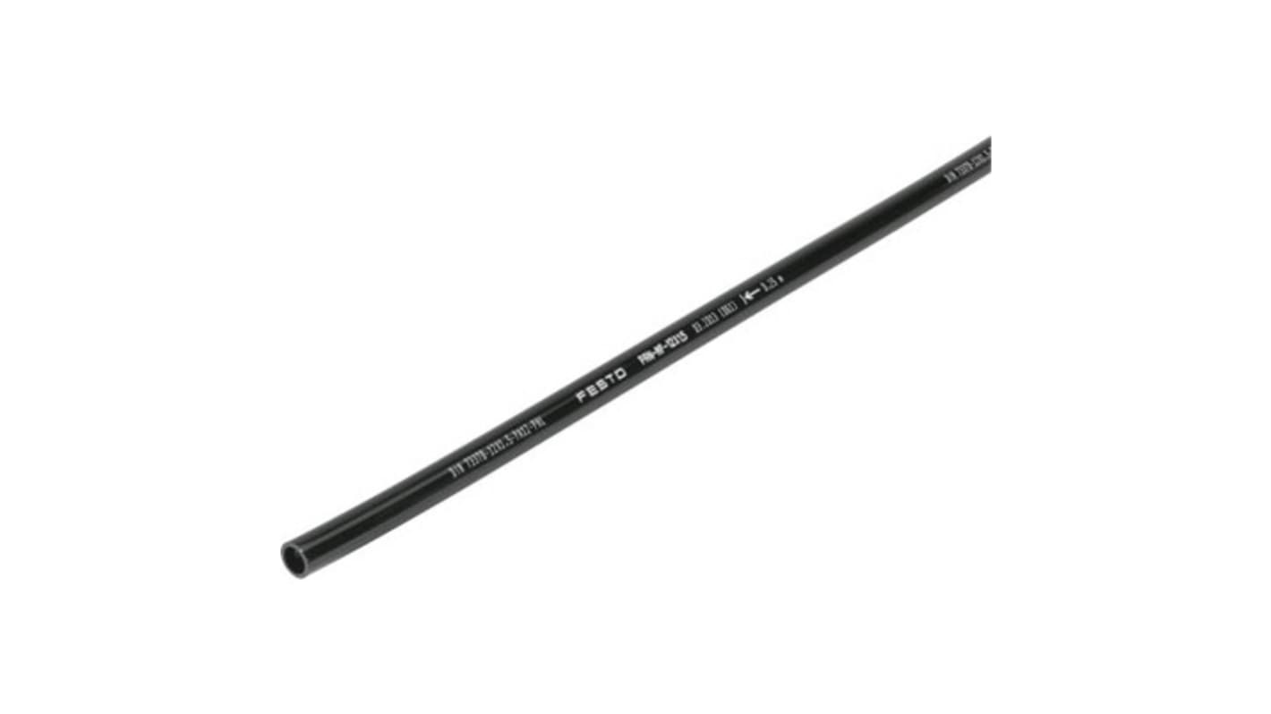 Festo PAN PA12-P, Flexible Tube, 9mm ID, 12mm OD, Black