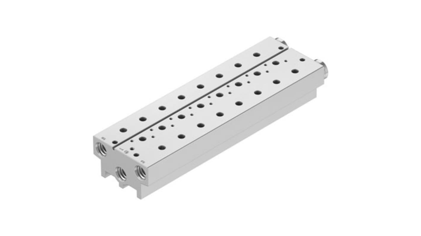 Festo VABM-B10 series 8 station NPT 1/4 Manifold for use with Solenoid And Pneumatic Valve, 576435