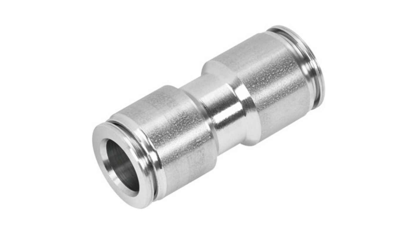 Festo CRQS Series Push-in Fitting, 3/8 in to 3/8 in, Tube-to-Tube Connection Style, 565343