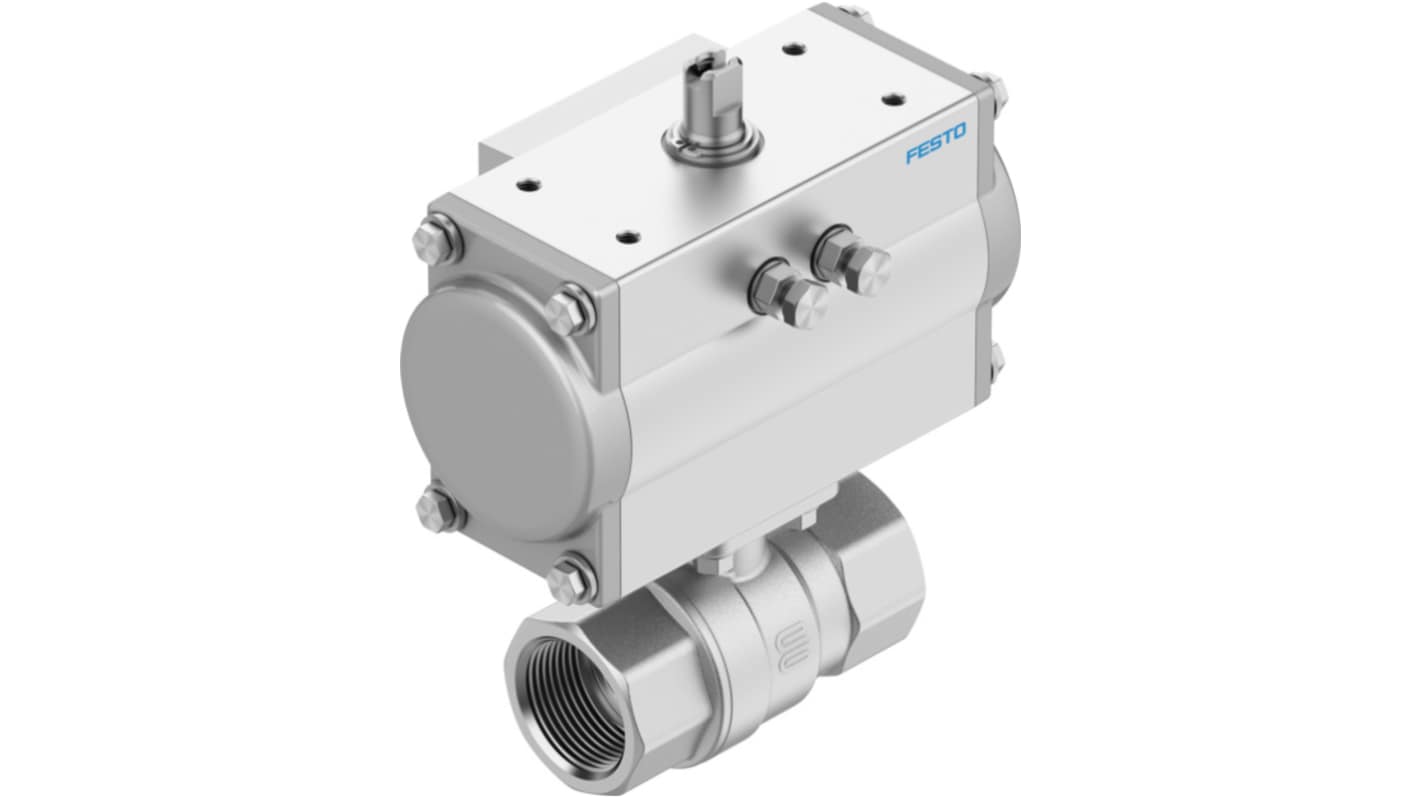 Festo Ball Valve type Pneumatic Actuated Valve, 8 bar
