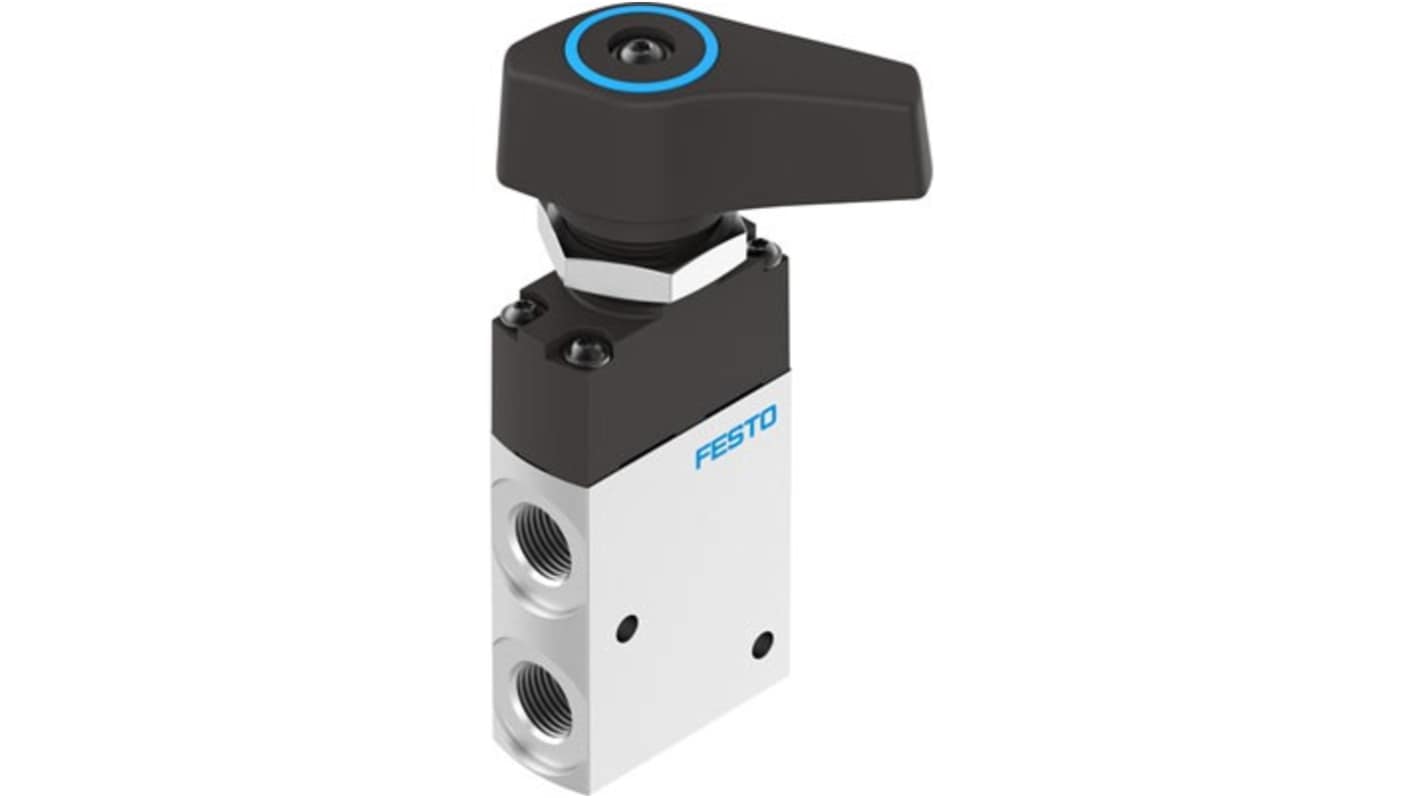 Festo Manual Directional Control Valve Pneumatic Control Valve VHEF Series, NPT 1/8, 1/8in, 8080970