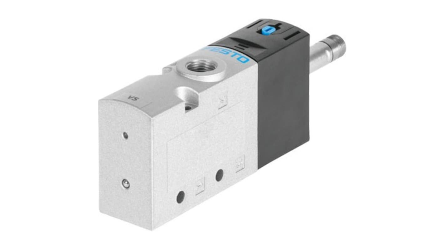 Festo 3/2-Way, Closed, Monostable Pneumatic Solenoid Valve - Electrical NPT 1/4 VUVS Series