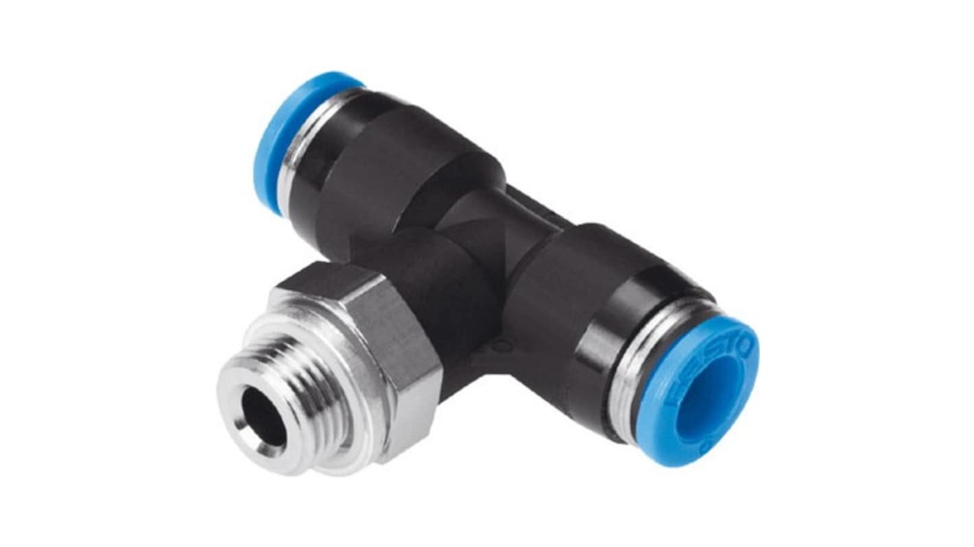 Festo QST Series Push-in Fitting, G 1/8 Male to 8 mm, Threaded-to-Tube Connection Style, 132068