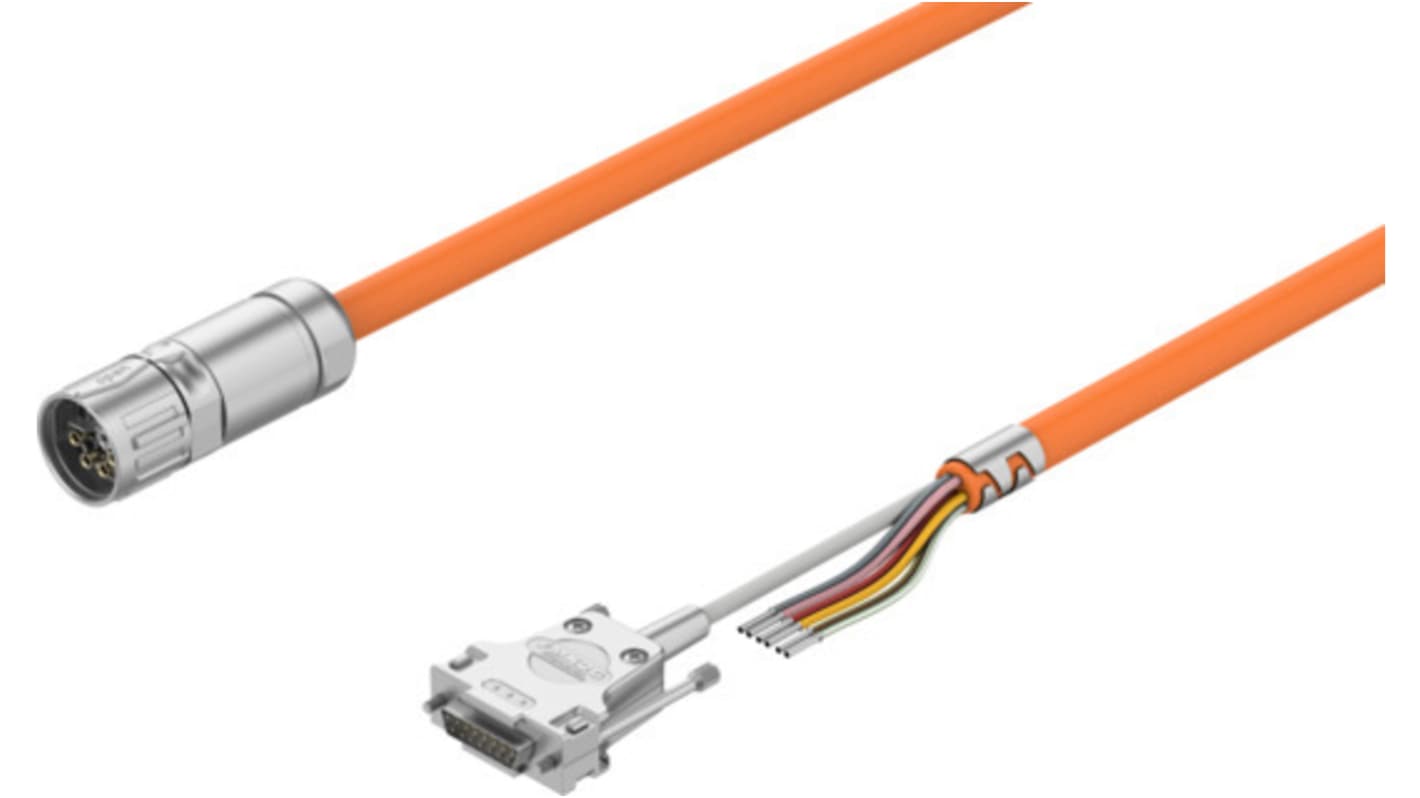 Festo NEBM Series Cable for Use with Servo Drives, 10m Length, 0 → 850 V dc,8190887