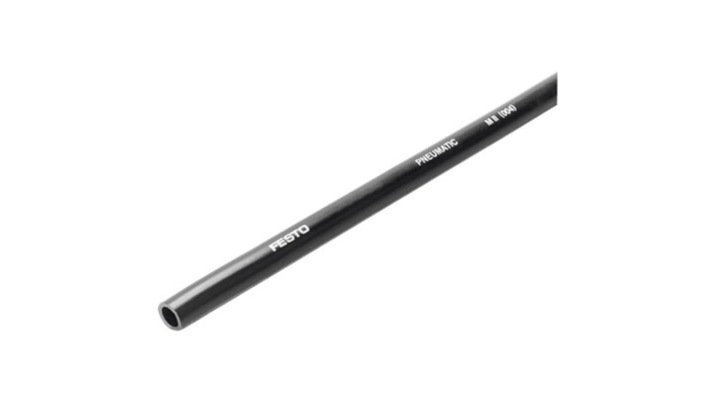 Festo PEN PE, Flexible Tubing, 8.4mm ID, 12mm OD, Black