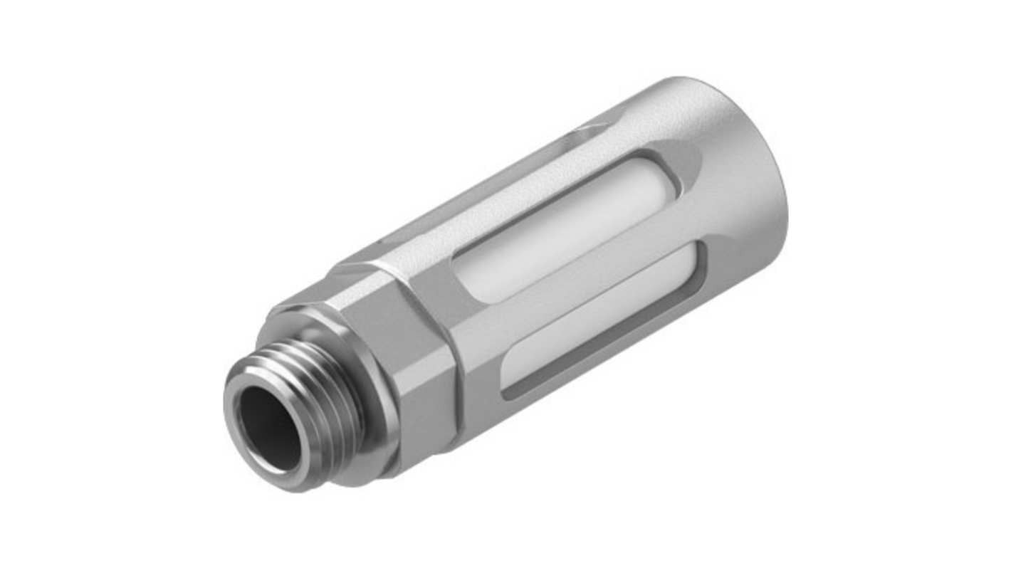 Festo U Aluminium 10bar Pneumatic Silencer, Threaded, NPT 1/2 Male