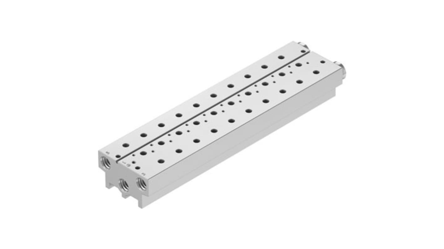 Festo VABM-B10 series 9 station NPT 1/4 Manifold for use with Solenoid And Pneumatic Valve, 576436