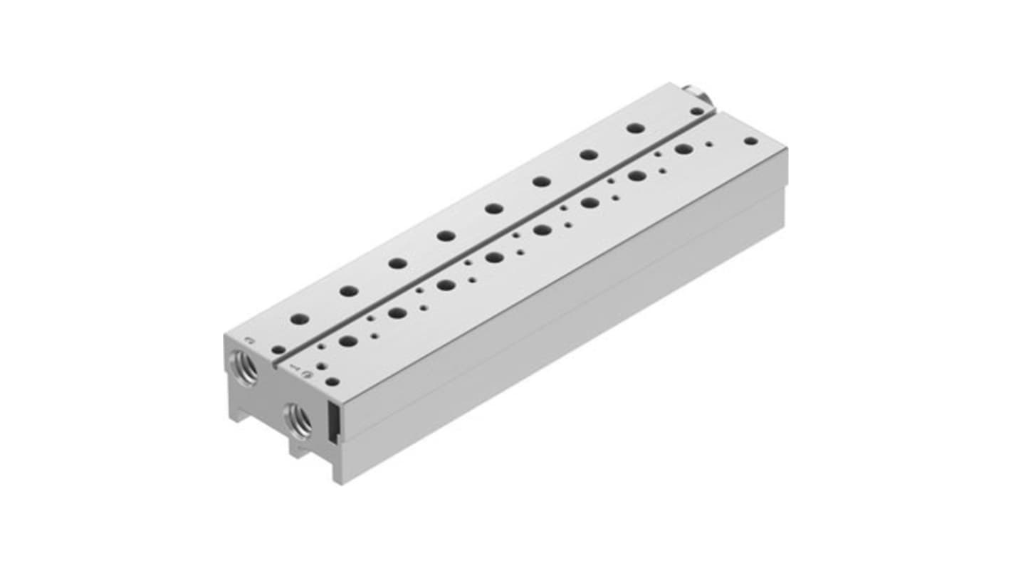 Festo VABM-B10 series 8 station NPT 1/4 Manifold for use with Solenoid And Pneumatic Valve, 576483