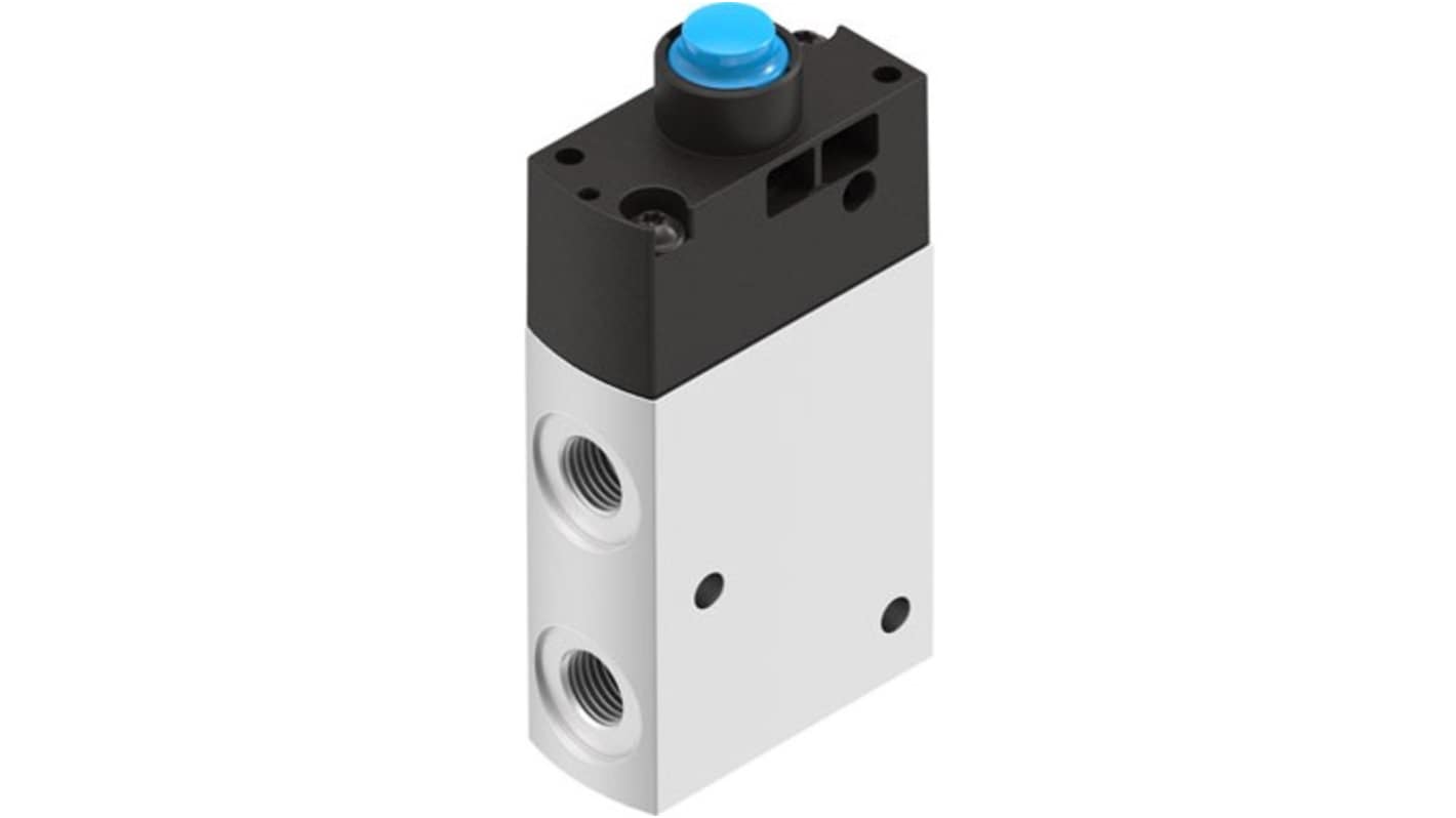 Festo Directional Control Valve type Pneumatic Actuated Valve, NPT 0.125in to NPT 0.125in, 10 bar