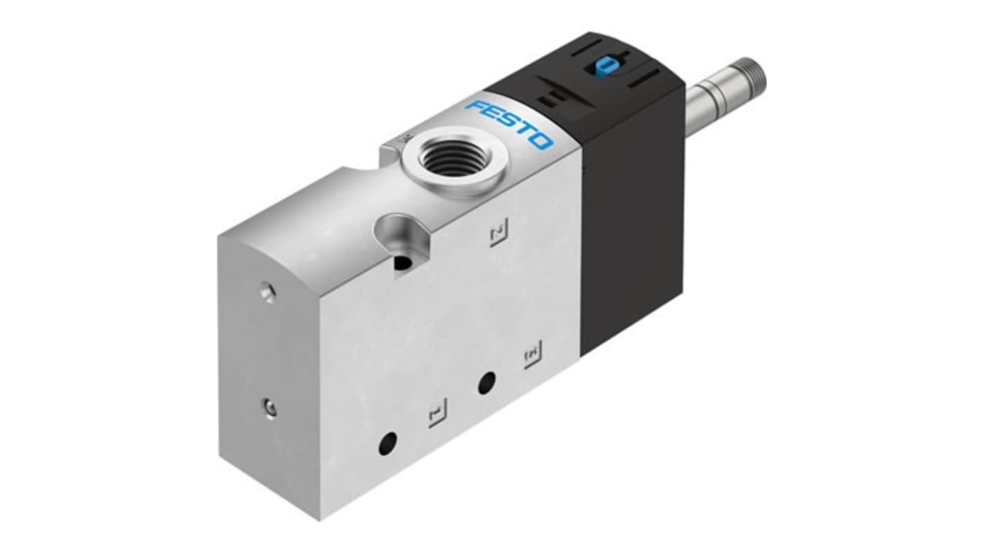 Festo 3/2-Way, Closed, Monostable Pneumatic Solenoid Valve - Electrical NPT 3/8 VUVS Series