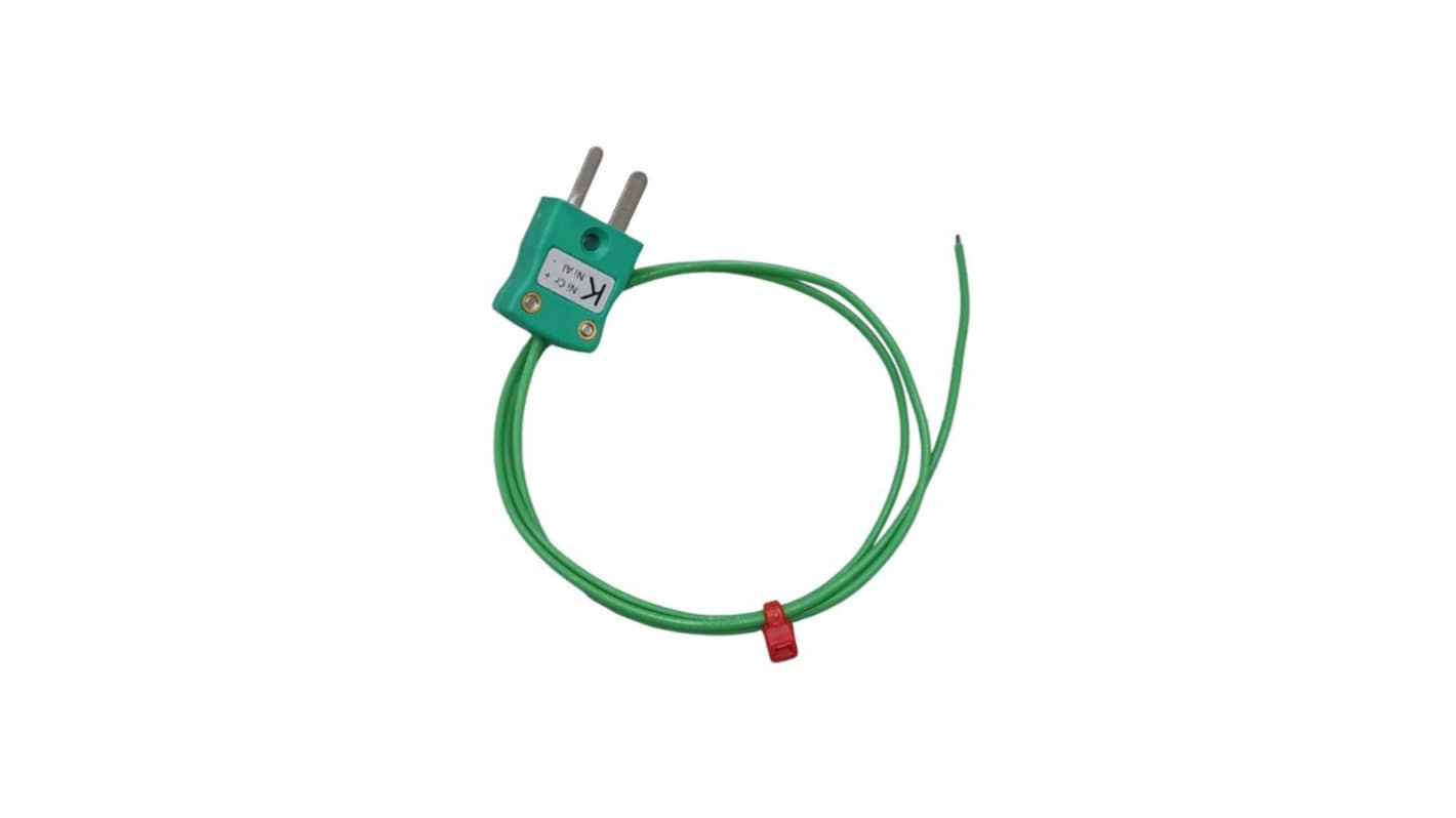 RS PRO Type Type K Thermocouple 0.3m Length, 1/0.5mm Diameter, -75°C → +260°C