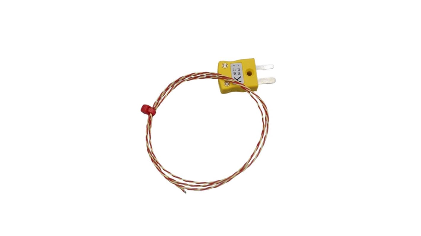 RS PRO Type Type K Thermocouple 0.3m Length, 7/0.2mm Diameter, -75°C → +250°C
