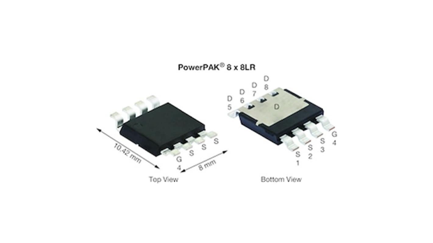 Vishay SQJQ14 N-Channel MOSFET, 345 A, 40 V, 3-Pin PowerPAK SQJQ142ER-T1_GE3