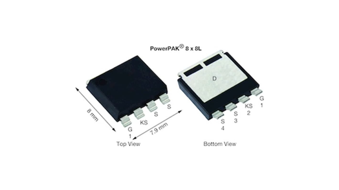 Vishay SIHM080N60E N-Channel MOSFET, 51 A, 600 V, 4-Pin PowerPAK SIHM080N60E-T1-GE3