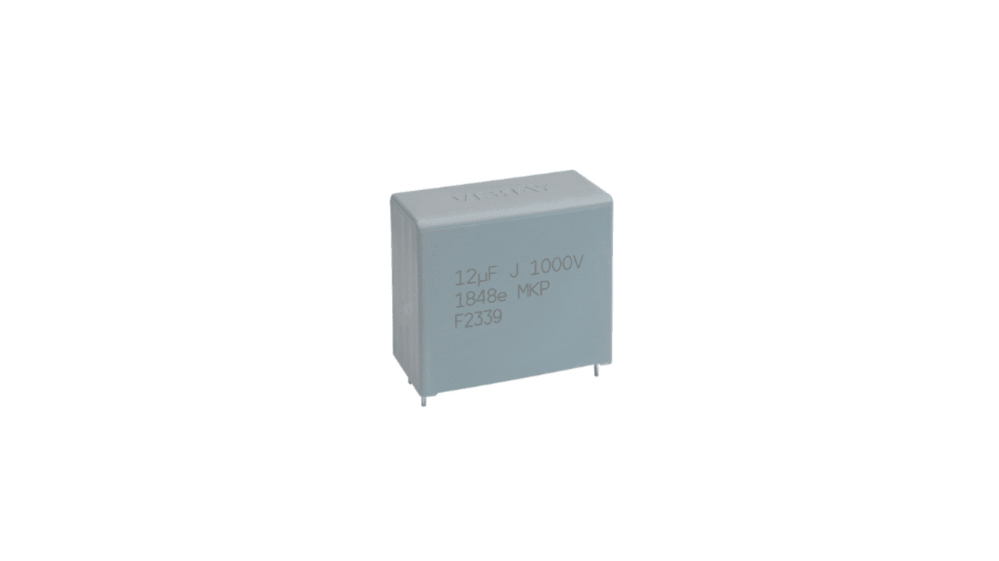 Vishay MKP1848e Polypropylene Film Film Capacitor, 1.2kV dc, ±10%, 6μF, Through Hole