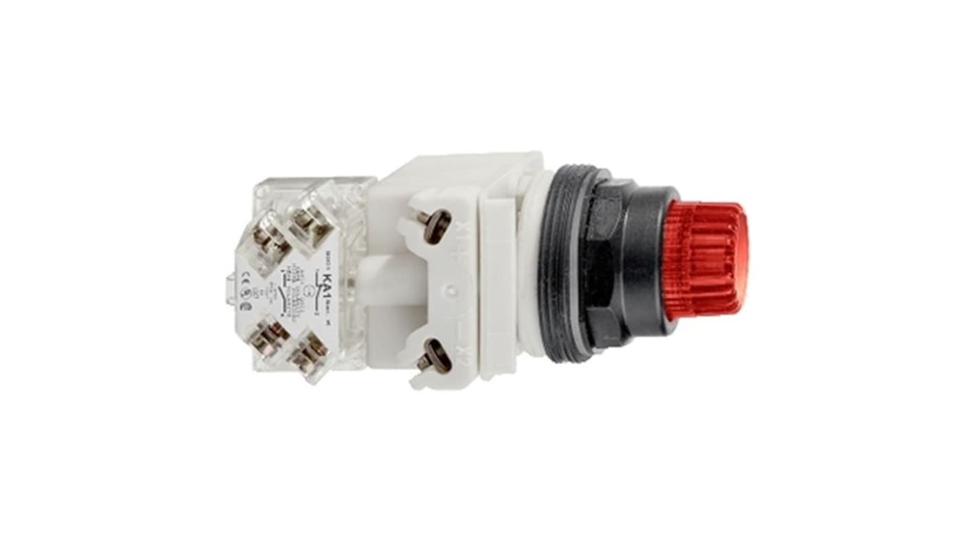 Schneider Electric Harmony XB4 Series Black Momentary Push Button Head, 22.5mm Cutout, IP66
