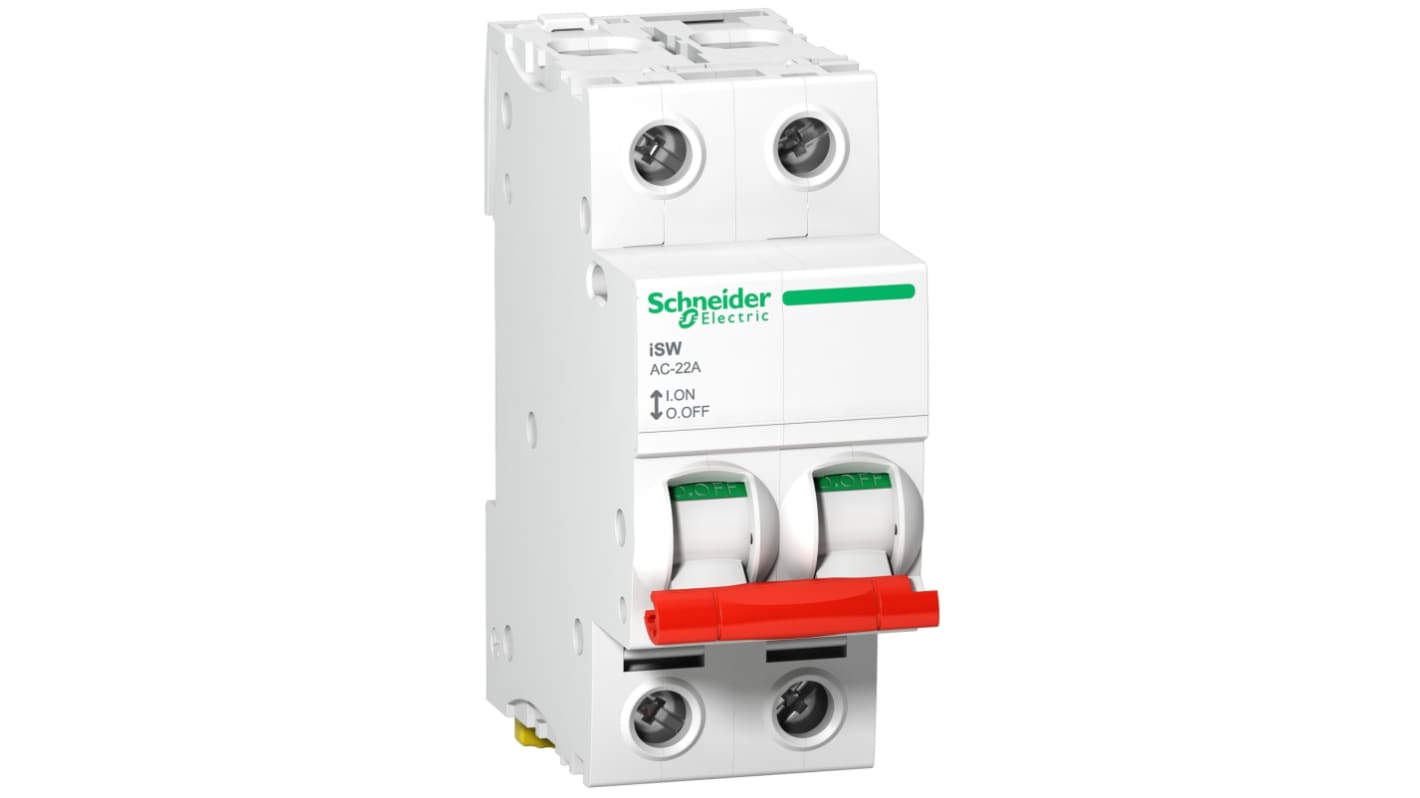 Schneider Electric Fuse Switch Disconnector, 2 Pole, 63A Max Current