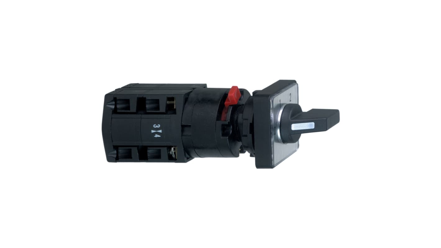 Schneider Electric, 2P 3 Position 60° Cam Switch Body, 400V (Volts), 10A, Handle Actuator