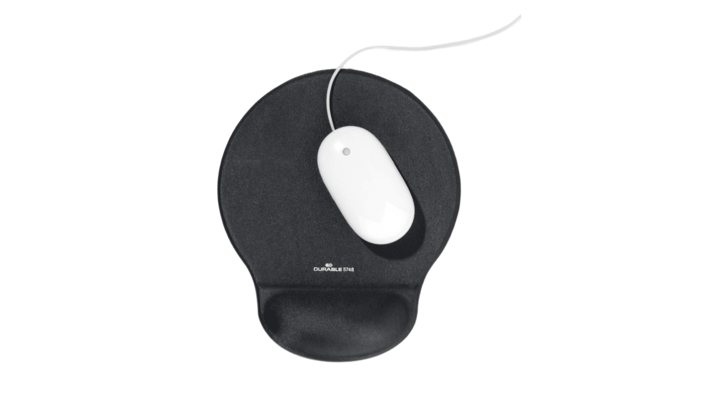 Durable Charcoal Gel Mouse Pad & Wrist Rest 260 x 230mm 26mm Height