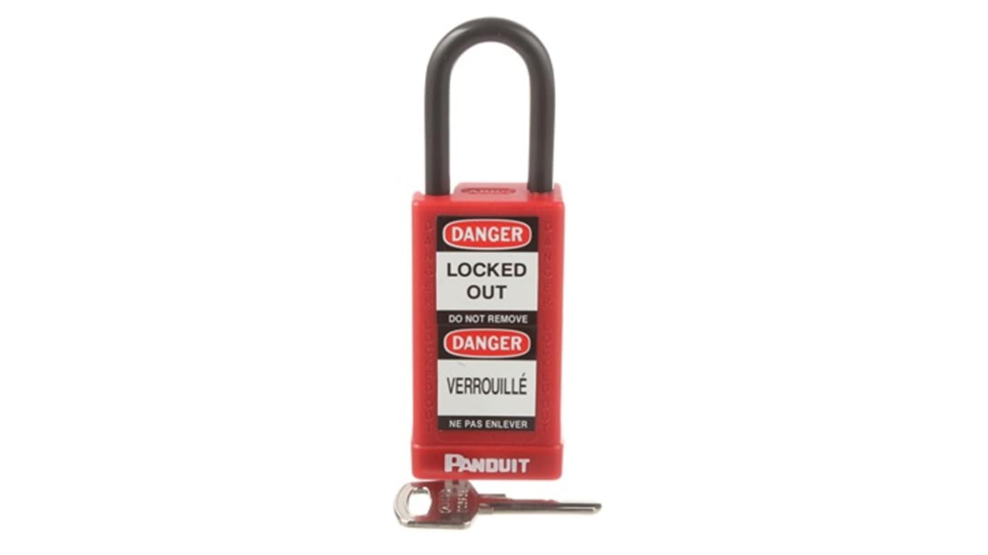 Panduit Red 1-Lock Aluminium, Steel Lockout Kit, 6.6mm Shackle