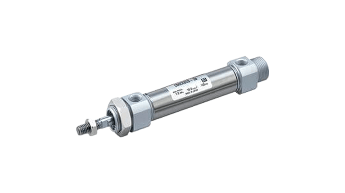 SMC Pneumatic Cylinder - CM2XB20TF-100FZ, 20mm Bore, 100mm Stroke, CM2X Series, Double Acting