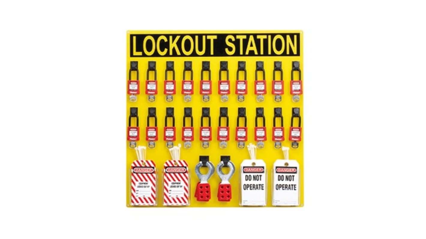 Panduit Yellow 20-Lock Lockout Kit