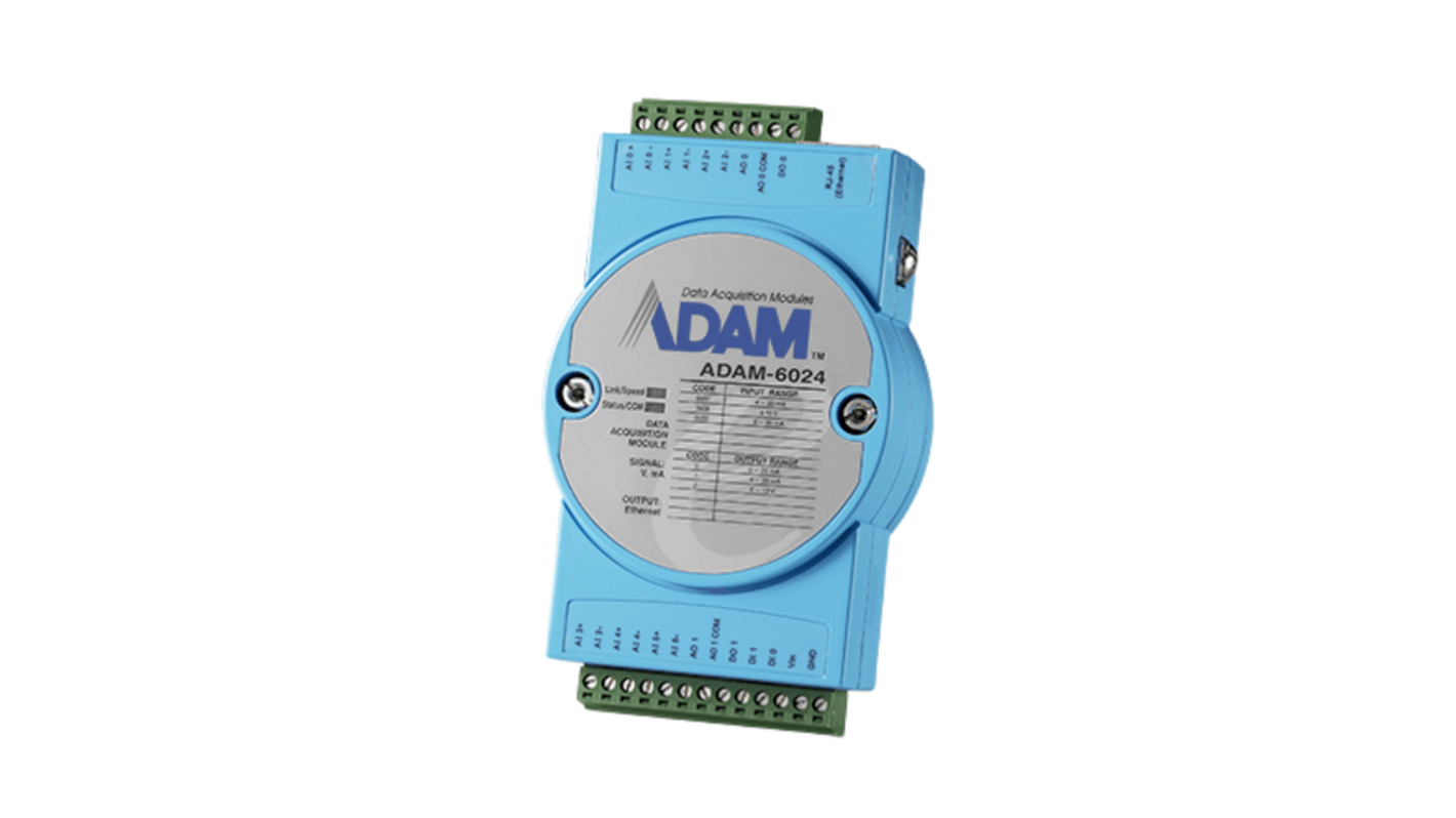 ADAM 6024 Series I/O module, Analog, Digital, Analogue, Digital, 10 → 30 V dc