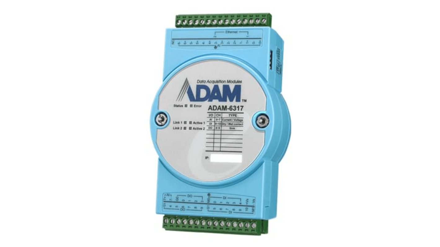 ADAM 6317 Series I/O module, Digital, Digital, 10 → 30 V dc
