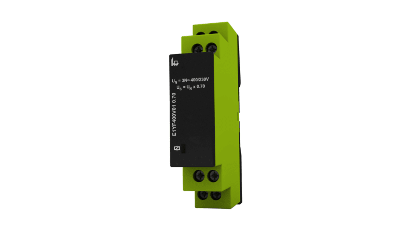 Voltage Monitoring Relay, 1, 3 Phase, SPDT, 400V ac, DIN Rail
