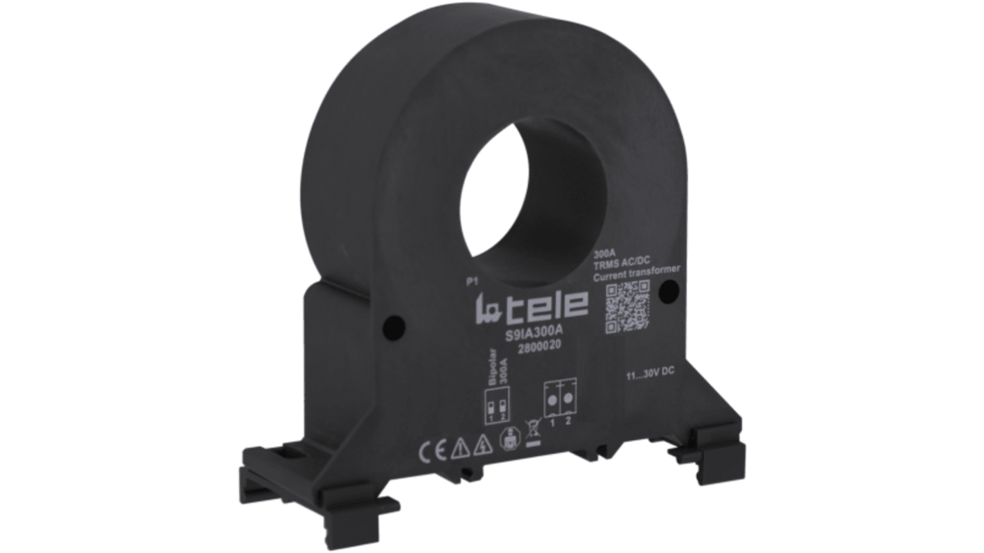 SensAct Series Solid Core Current Transformer, 0 → 300A Input, 0 → 300A, 4 → 20 mA Output, 11