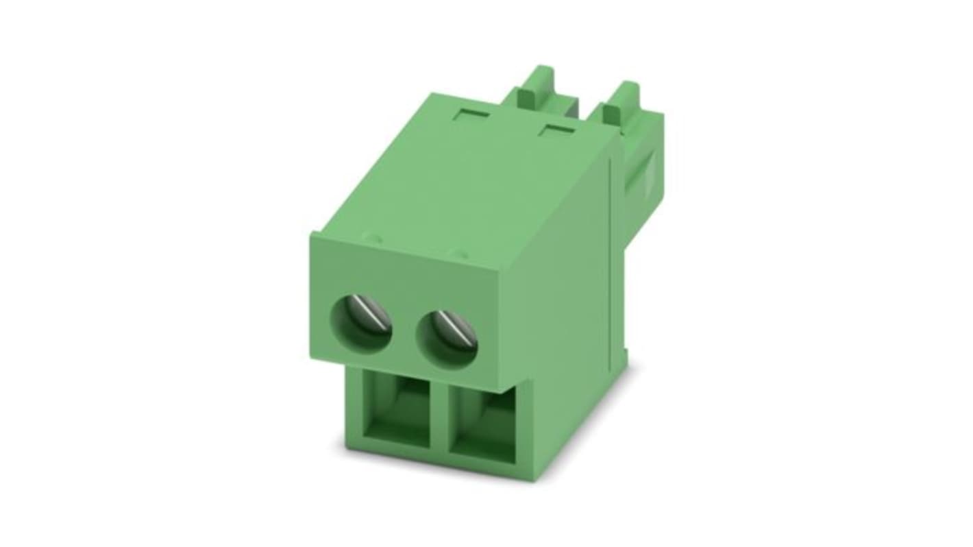 Phoenix Contact FRONT-MC 1 Series PCB Connector, 2-Contact, 3.81mm Pitch, PCB Mount, 1-Row, Screw Termination