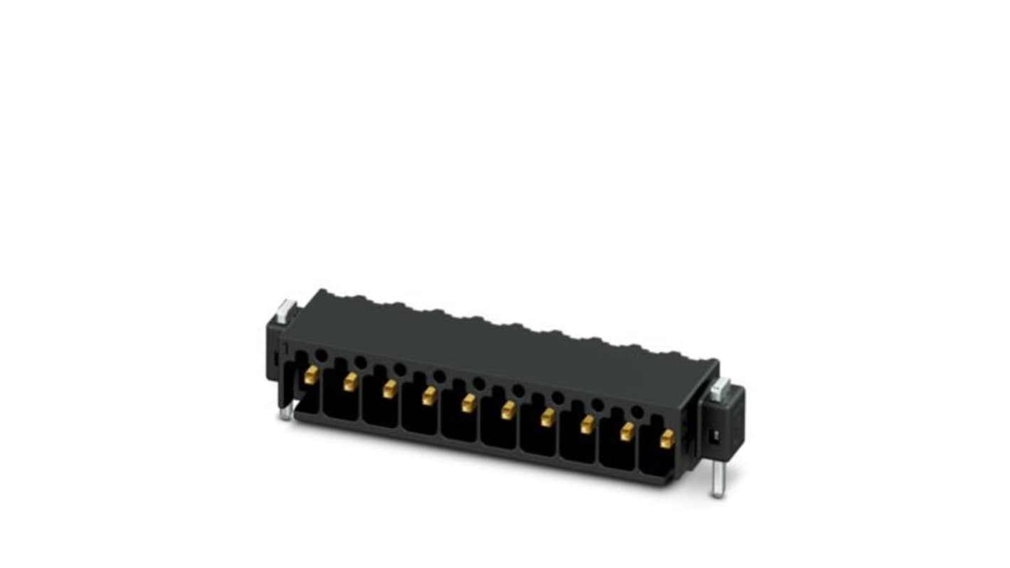 Phoenix Contact MC 0 Series Straight SMT Mount PCB Header, 3 Contact(s), 2.54mm Pitch, 1 Row(s), Shrouded