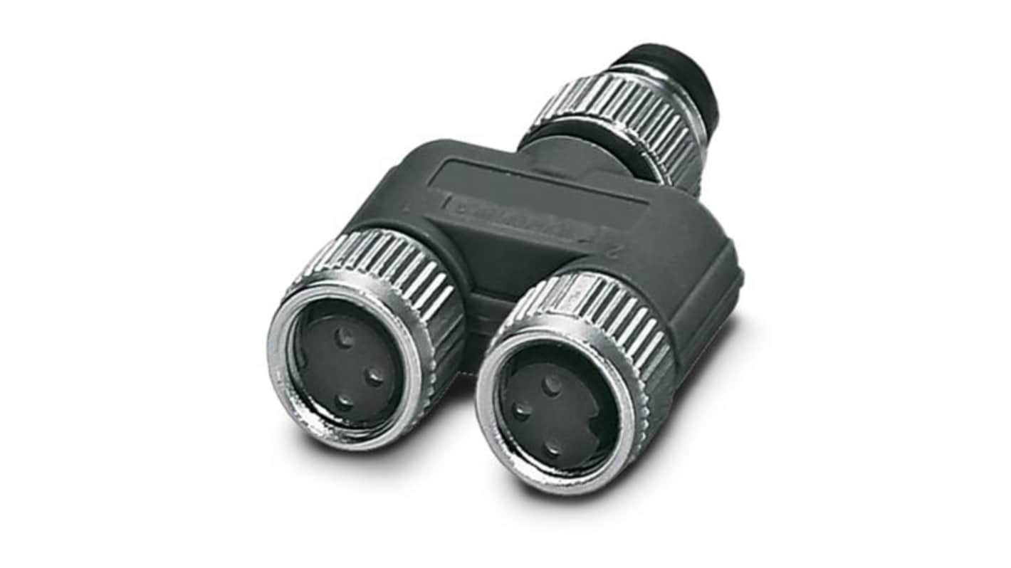 Phoenix Contact Distribution Block, 3 Way, 4A, 30 V, Black Metallic