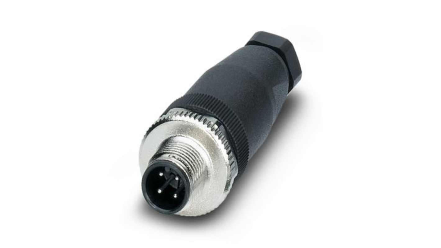 Phoenix Contact Circular Connector, 4 Contacts, Screw Mount, M12 Connector, Plug, Male, IP67, SACC-M12MS-4CON-PG 7-M