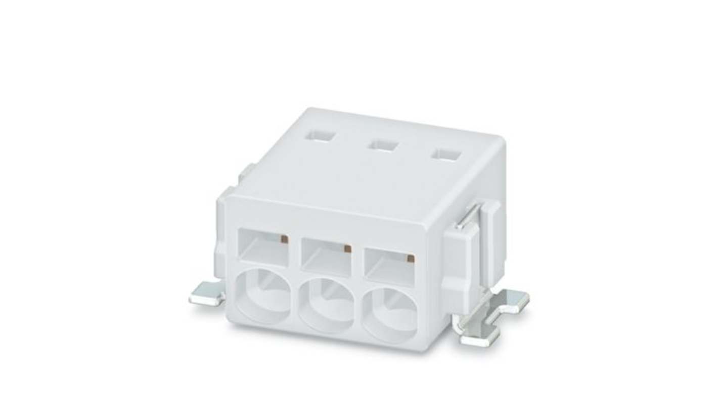 Phoenix Contact PTSM Series PCB Terminal Block, 6-Contact, 2.5mm Pitch, Solder Mount, 1-Row, Push In Spring Termination