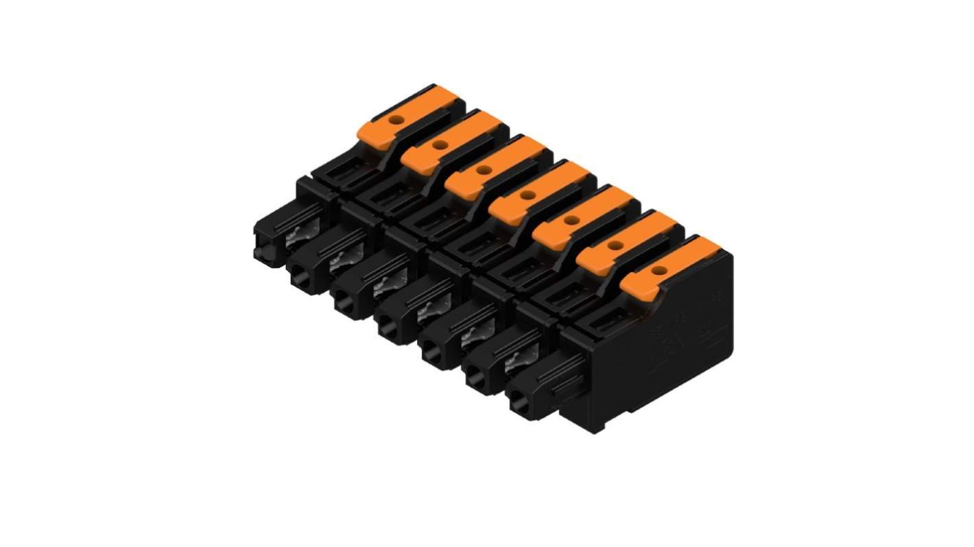 Weidmüller, 7.5mm Pitch, OMNIMATE 4.0, 7 Way, , Pluggable Terminal Block, Plug, PCB Mount, Snap In Termination,