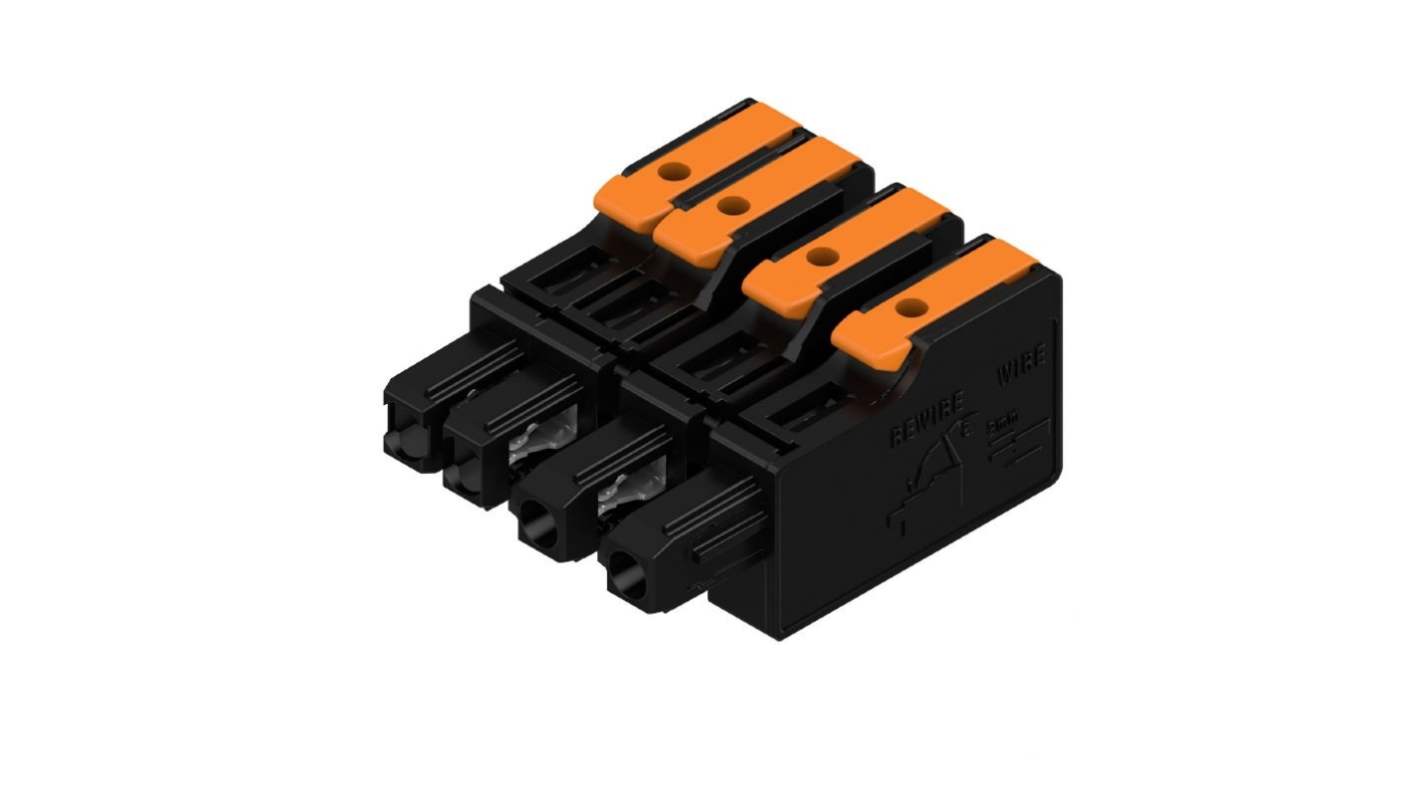 Weidmüller, 7.5mm Pitch, OMNIMATE 4.0, 4 Way, , Pluggable Terminal Block, Hybrid Header, PCB Mount, Snap In