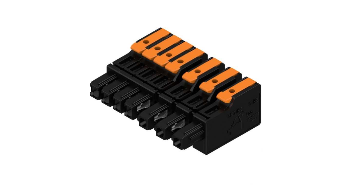 Weidmüller, 7.5mm Pitch, OMNIMATE 4.0, 7 Way, , Pluggable Terminal Block, Hybrid Header, PCB Mount, Snap In