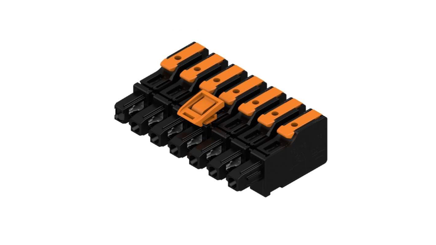 Weidmüller, 7.5mm Pitch, OMNIMATE 4.0, 7 Way, , Pluggable Terminal Block, Hybrid Header, PCB Mount, Snap In